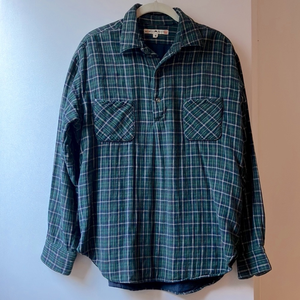 45rpm North Marine Drive plaid button-down